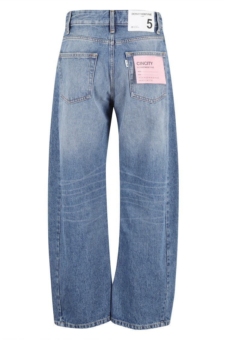 Department Five Mid-Blue Curved Silhouette Jeans
