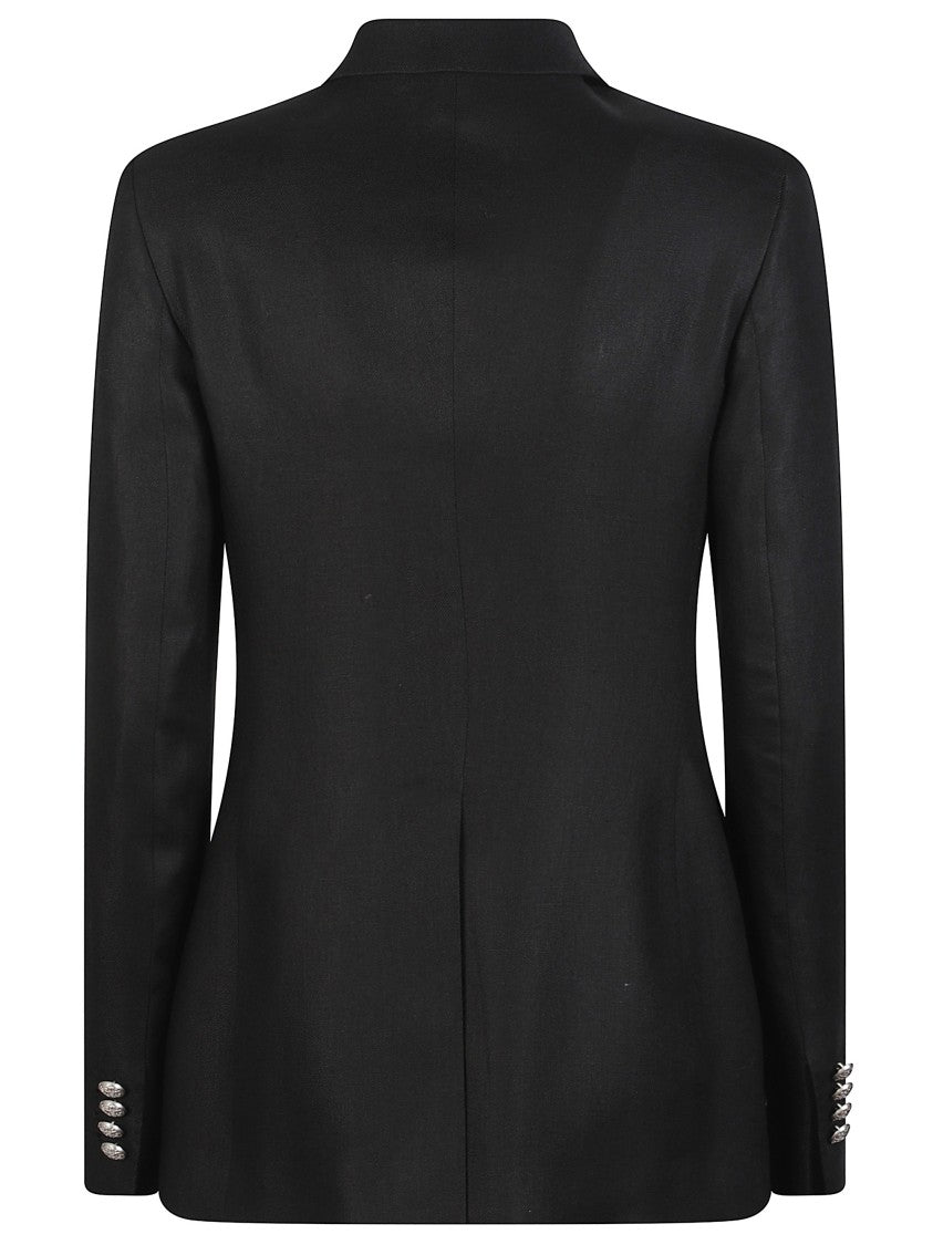Tagliatore Black Classic Lapels Single Breasted Blazer