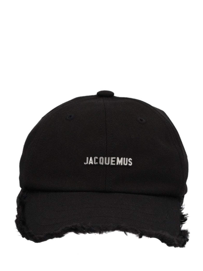 Jacquemus Artichaut Distressed Brim Cotton Baseball Cap