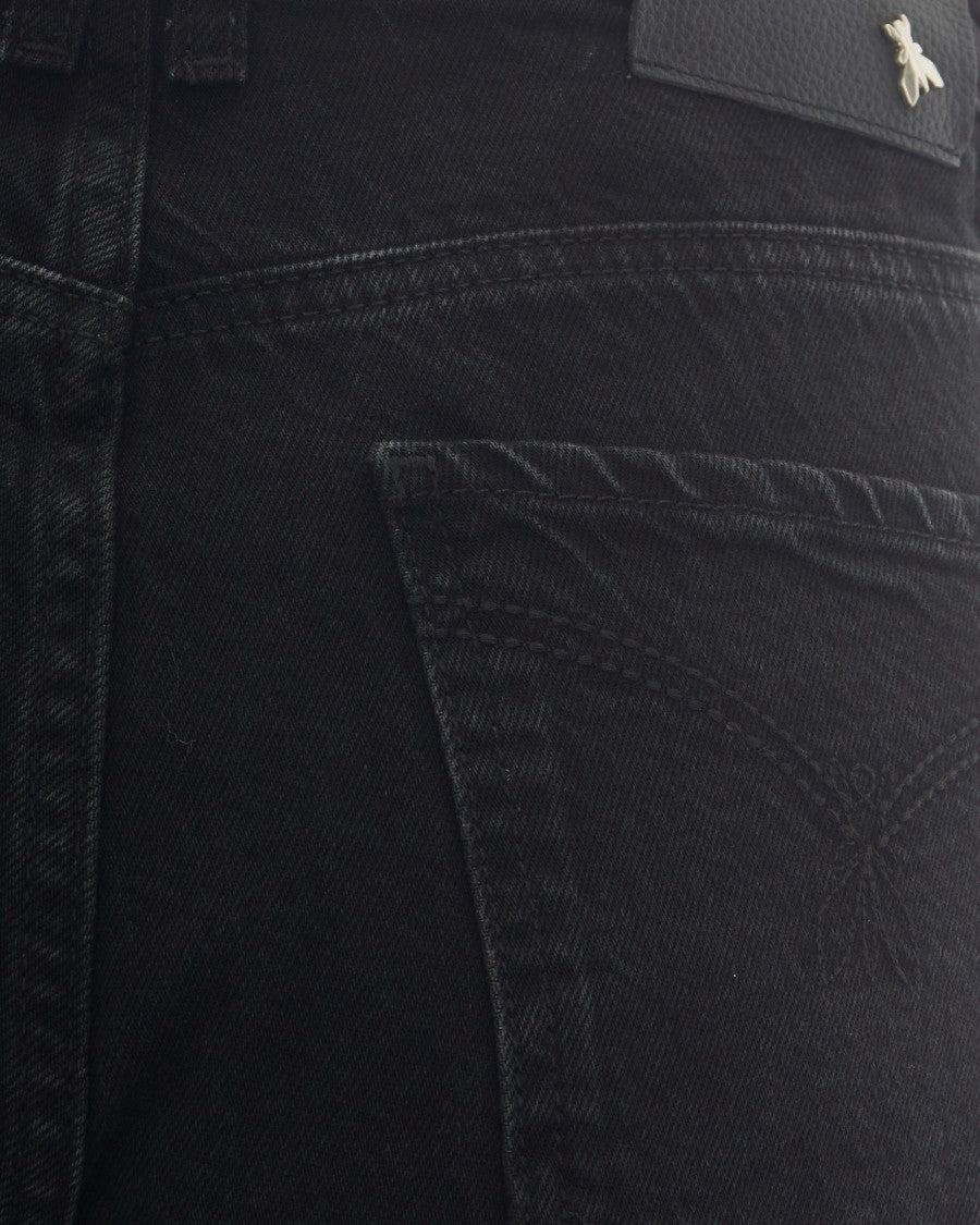 Patrizia Pepe Dark Wash High-Waisted Five-Pocket Jeans