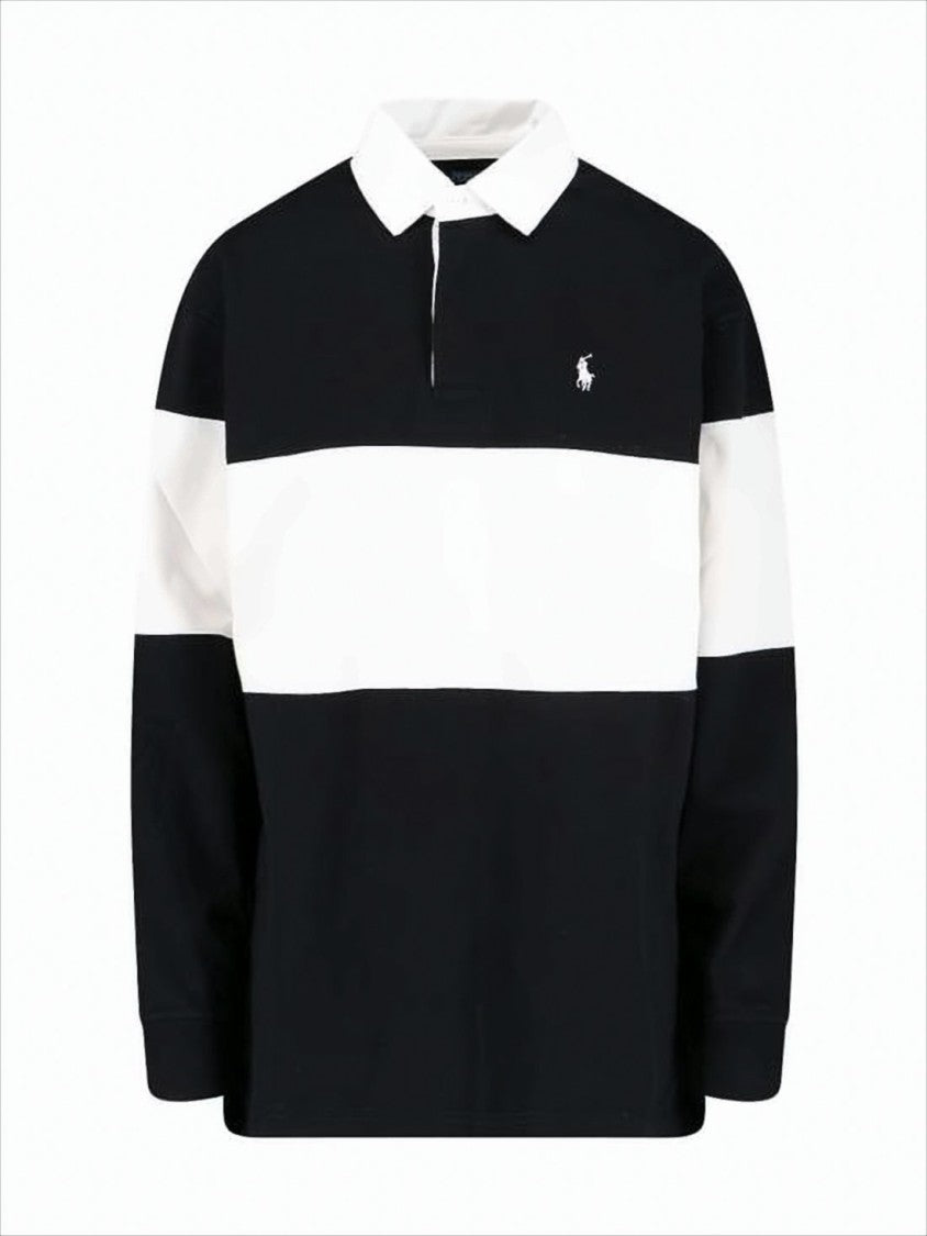 Polo Ralph Lauren Horizontal Color Block Long-Sleeve Polo Shirt