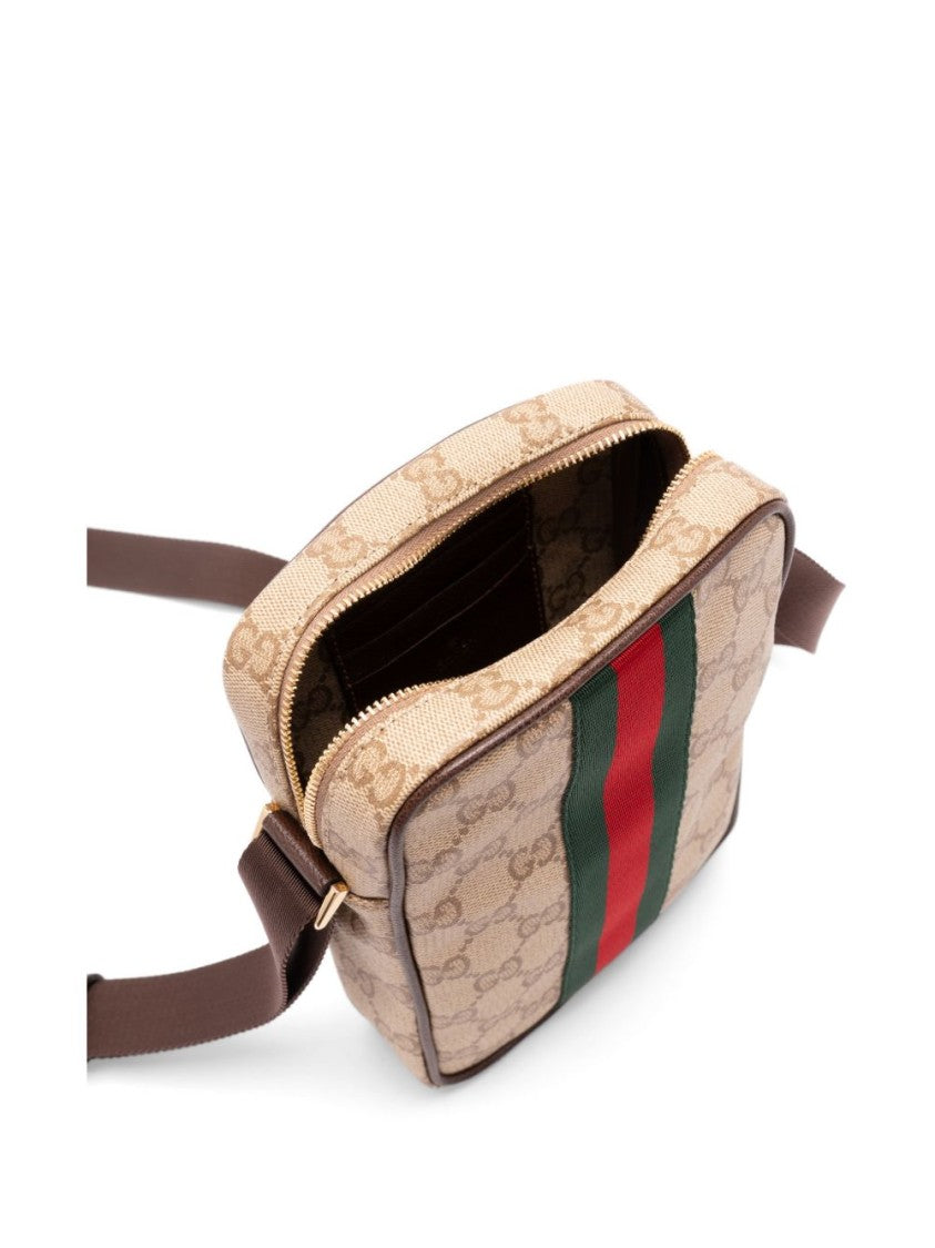 Gucci Square Monogram Canvas Crossbody Bag