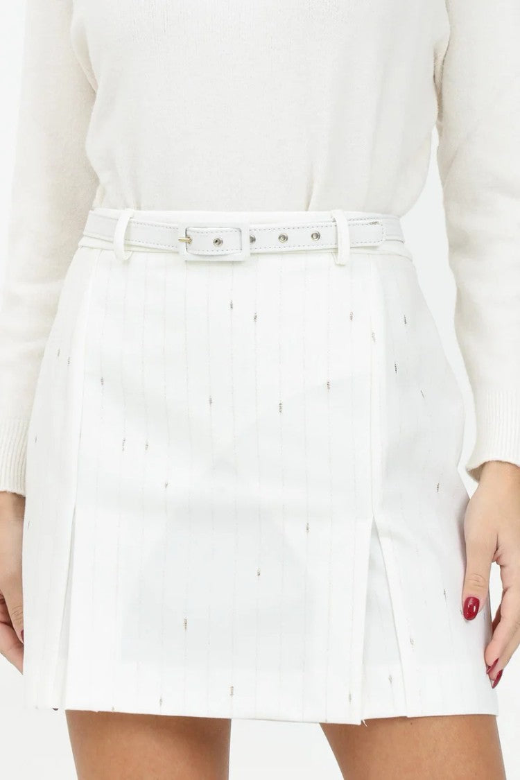 Simona Corsellini Mini Skirt - White