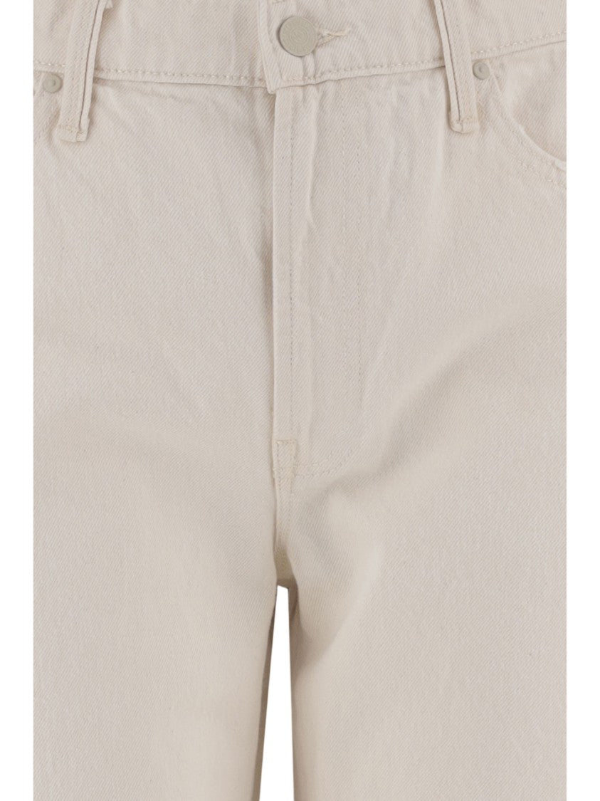 Mother Straight-Leg Cotton Denim Jeans With Classic Five-Pocket Design