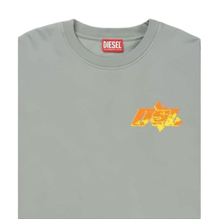 Diesel Muted Grey Short-Sleeve Tee