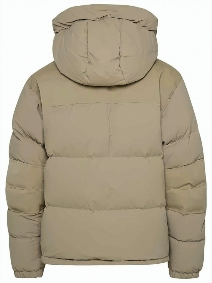 Ten C Boxy High-Collar Down Coat With Detachable Hood