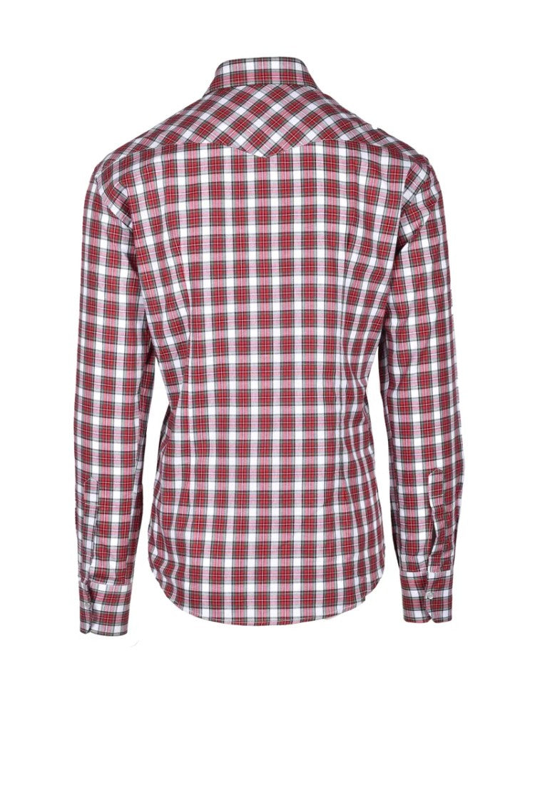 Takeshy Kurosawa Red/Green Cotton Shirt