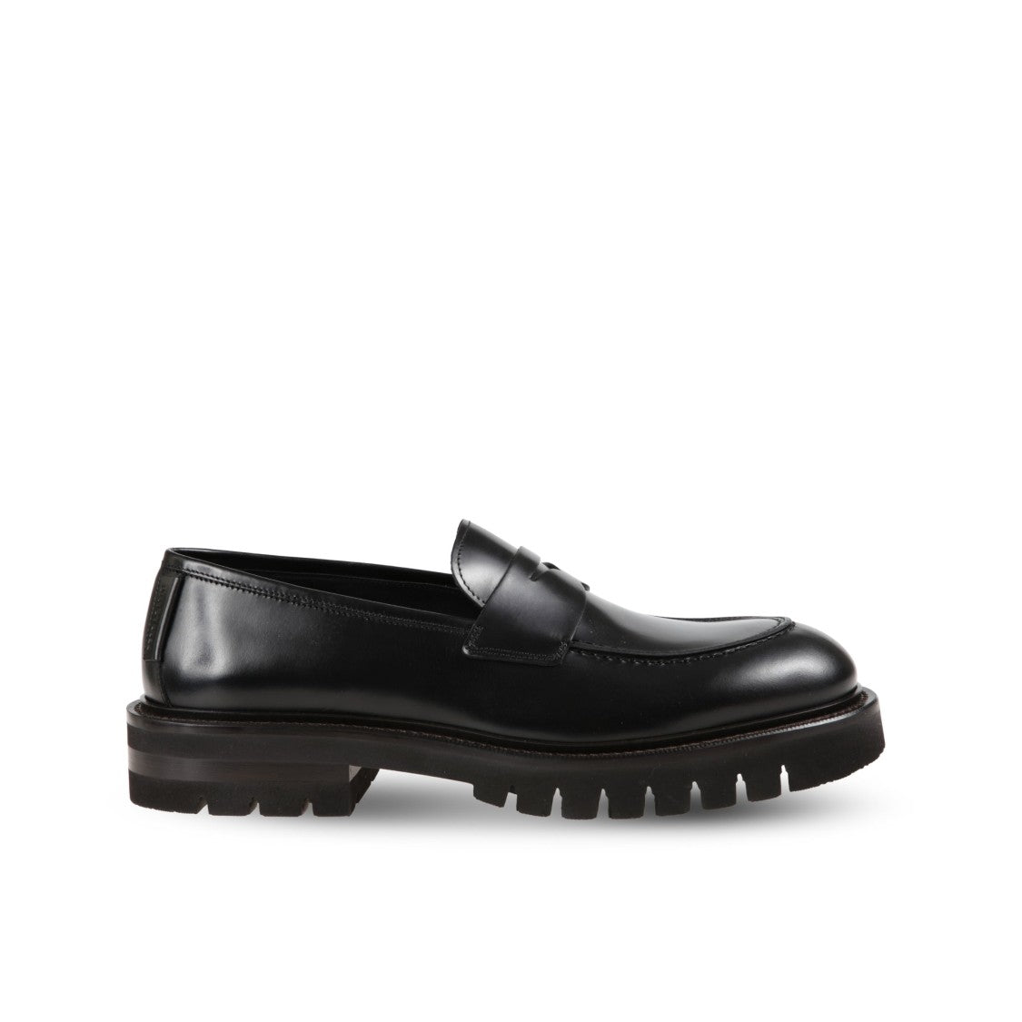 Ferragamo Brown Leather Moccasins With Slip-On Design