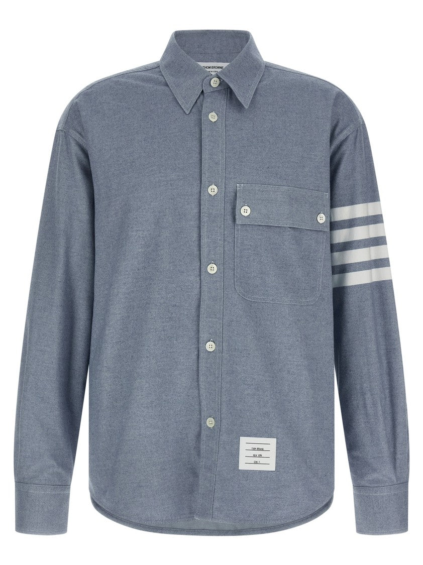 Thom Browne '4Bar' Flannel Shirt