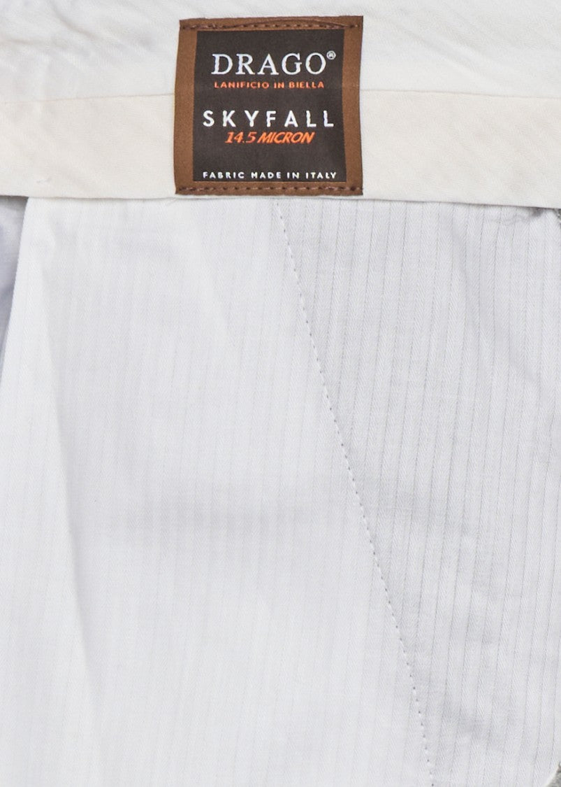 Franzese Collection Tailored Grey Trousers With Double Waistband