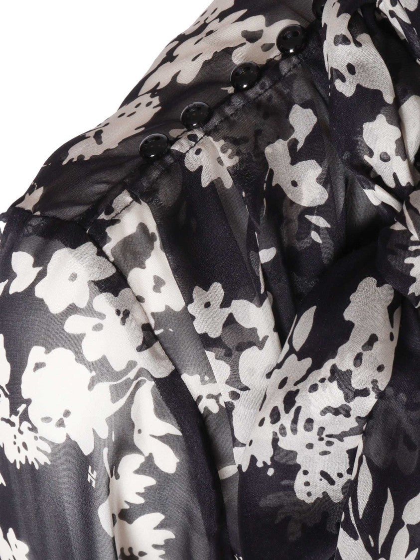Elisabetta Franchi Transparent Black Silk Blouse