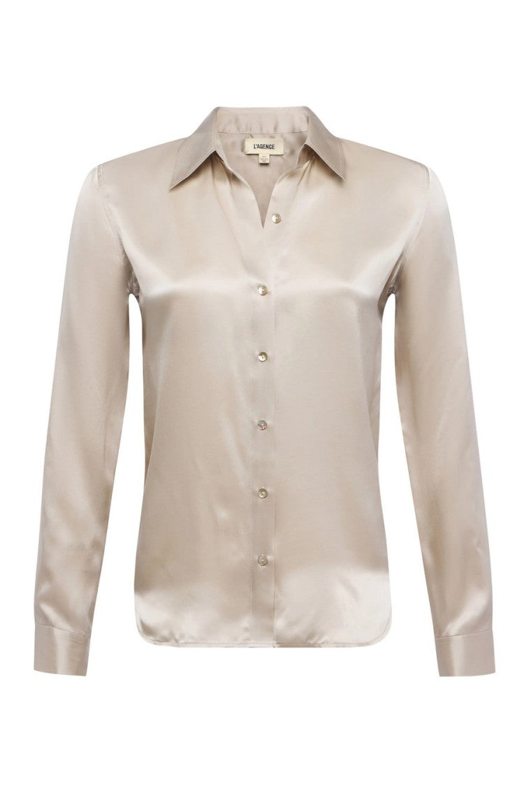 L'agence Grey Cotton Shirt