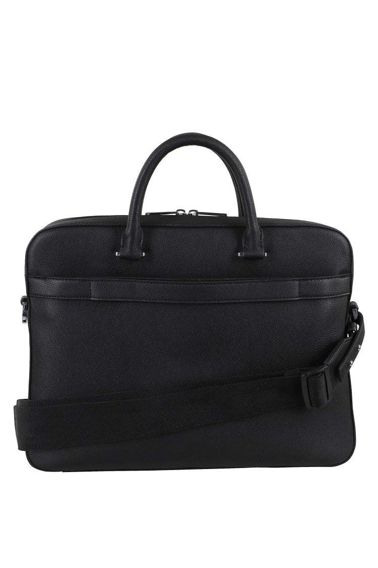 Boss Black Ray S Doc Single-Compartment Polyurethane Briefcase