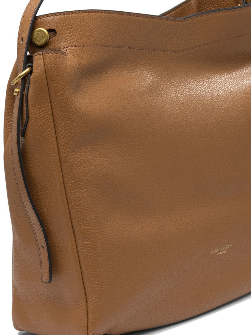 Gianni Chiarini Brown Leather Shoulder Bag