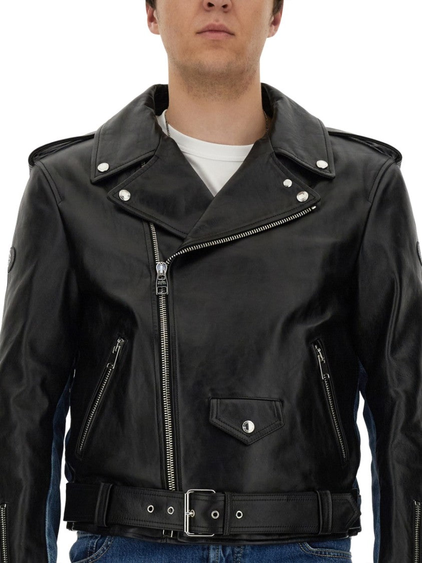 Alexander Mcqueen Combo Biker Jacket