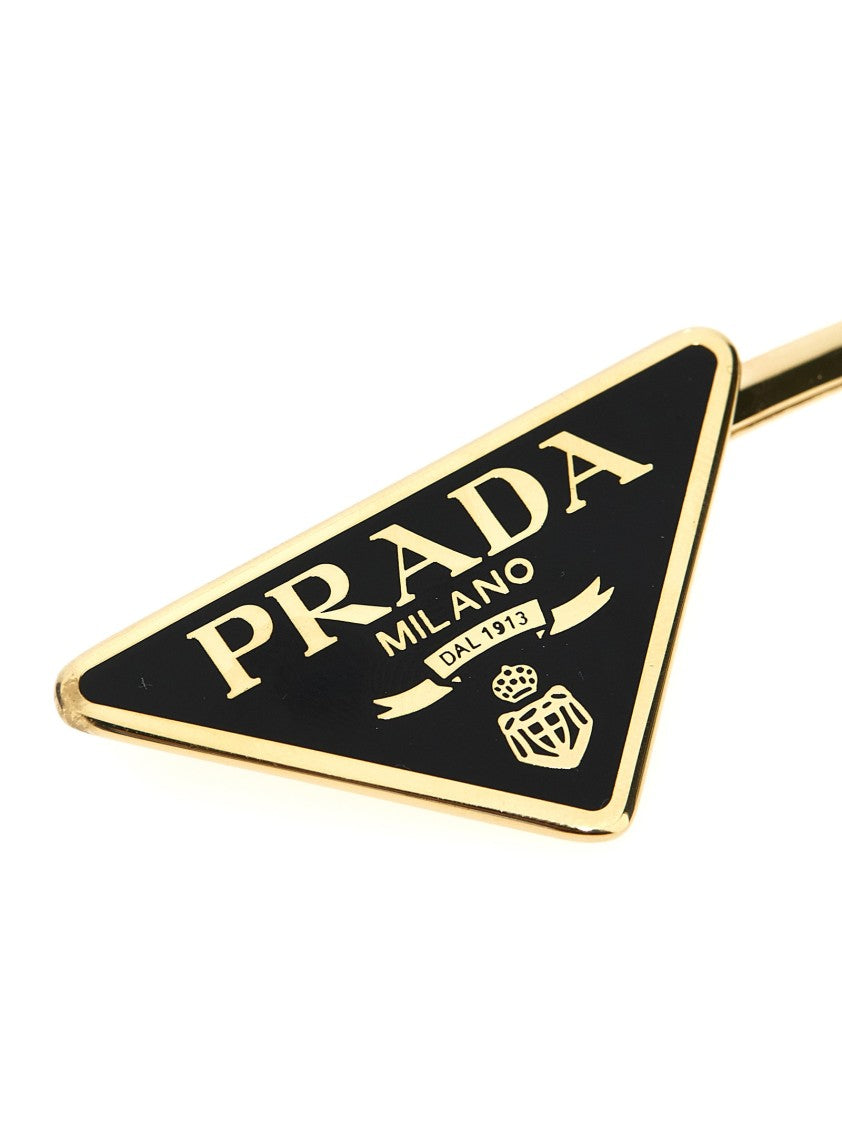 Prada Set Of 2 Logo Hair Clips