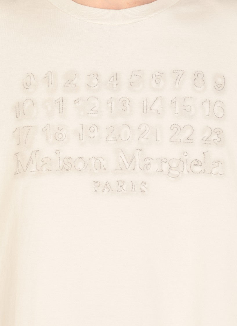 Maison Margiela Ivory Cotton T-Tshirt