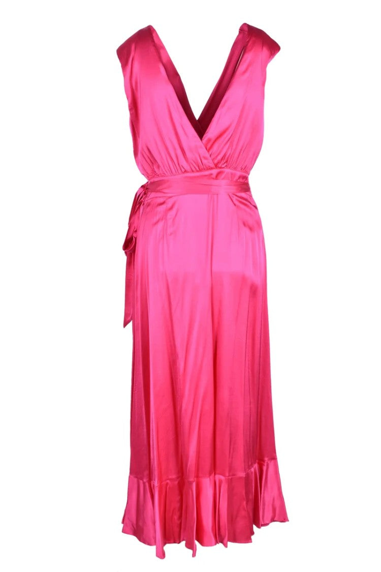 Pinko Long Dress - Fuchsia