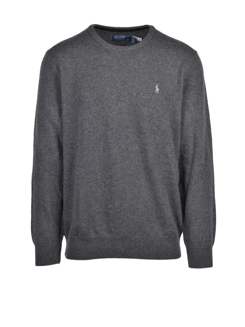 Polo Ralph Lauren Grey Wool Crewneck Sweater