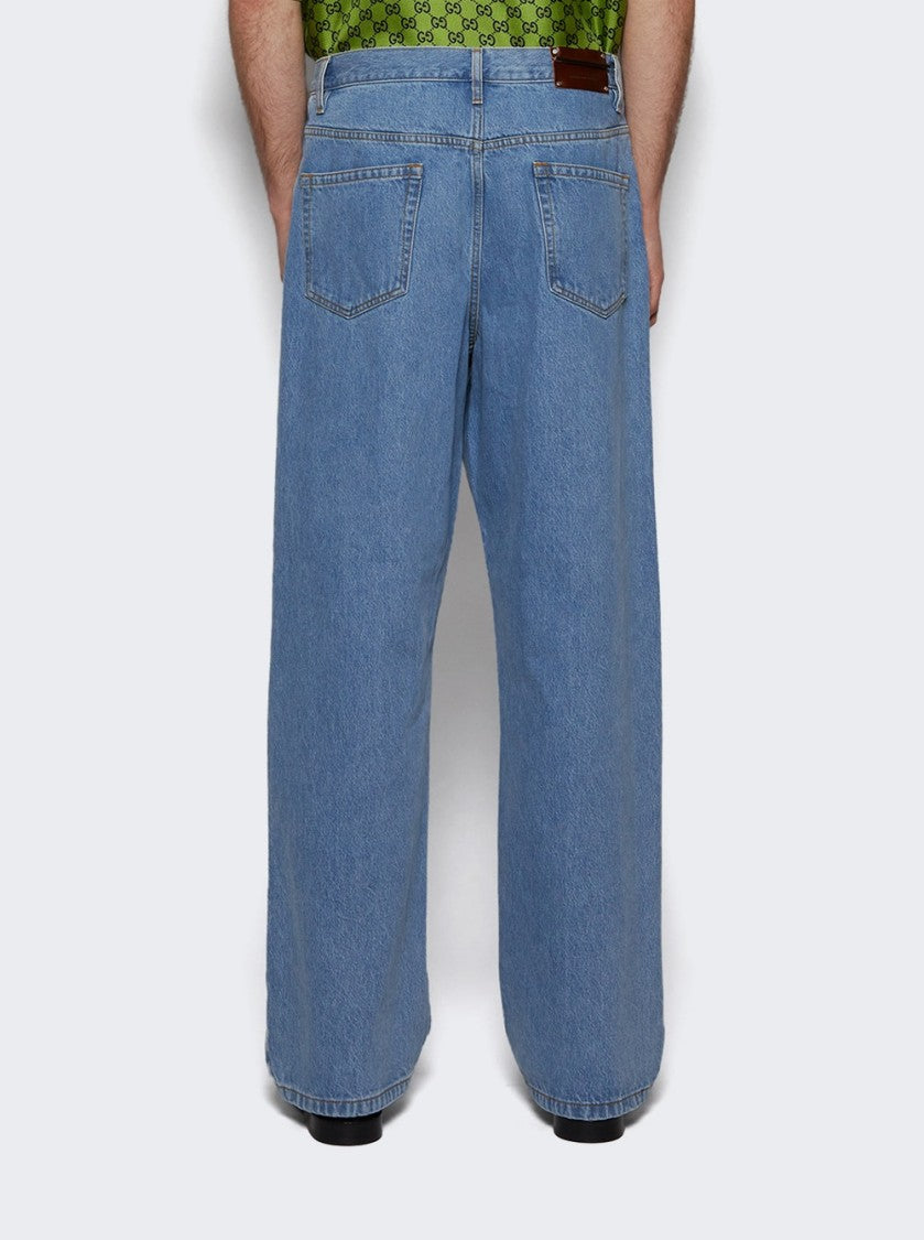 Dries Van Noten Pine Pants Light Blue