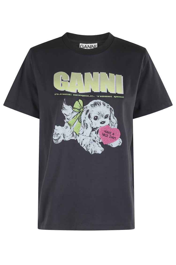 Ganni Basic Cotton T-Shirt