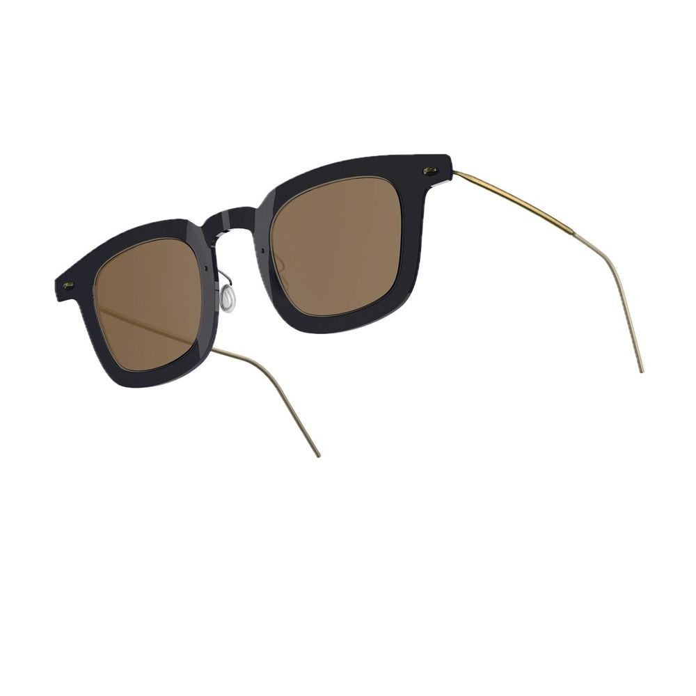 Lindberg Sun Titanium 8346 C06/Gt/Sl114 Blue Bold Square Frame Sunglasses