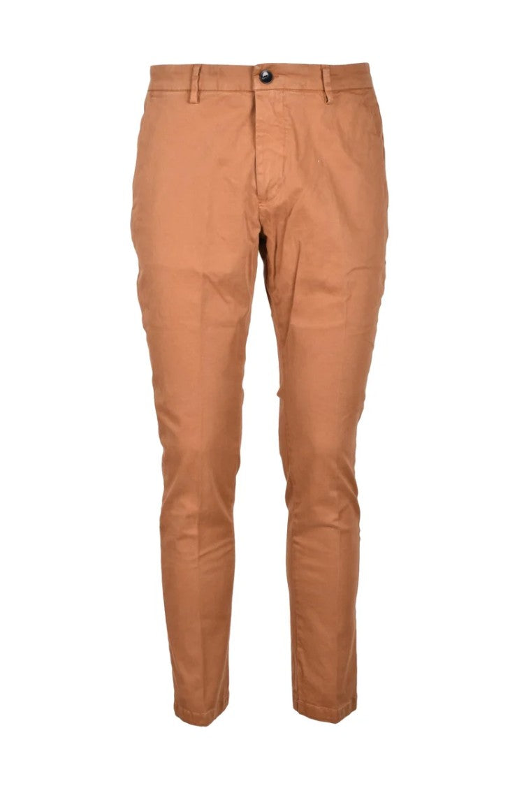 Yan Simmon Yan Simmon Cotton Stretch Trousers - Brown