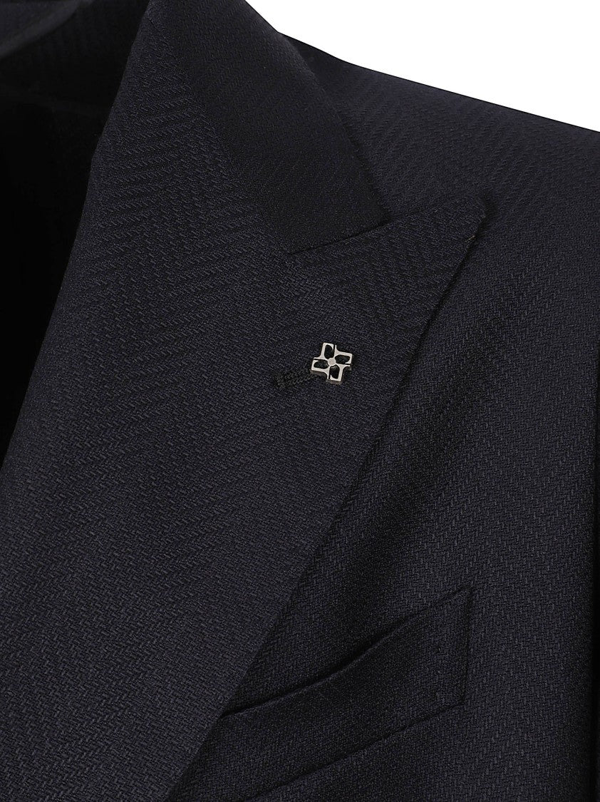 Tagliatore Double-Breasted Wool Coat