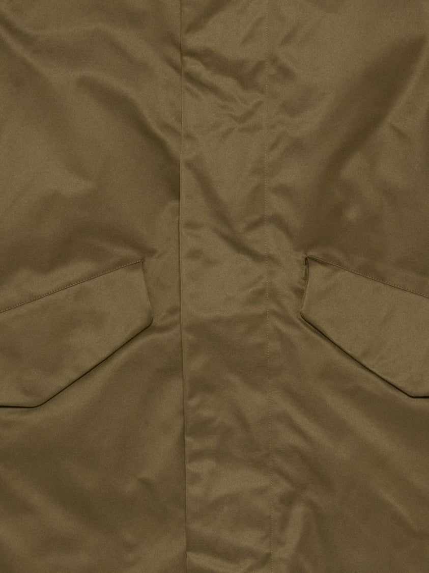 Save The Duck Lightweight Green Parka With Concealed Placket