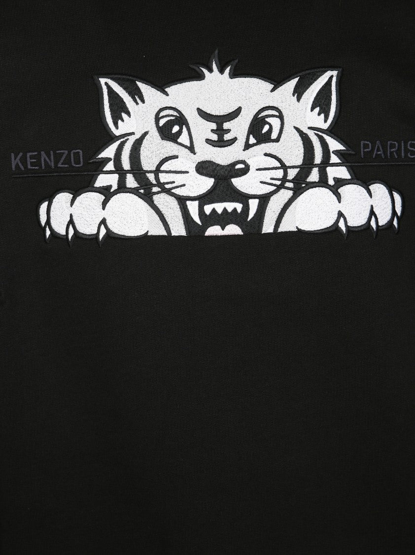Kenzo Graphic Black Cotton Sweatshirt