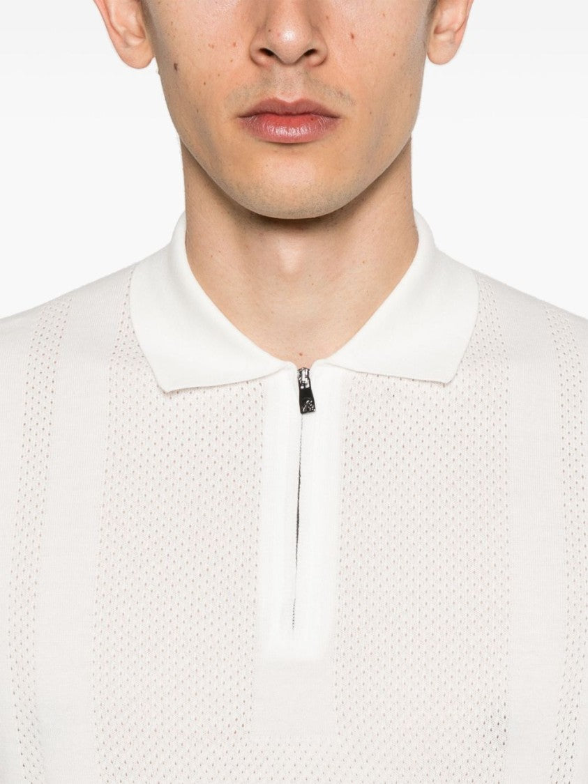 Corneliani Textured Knit Grey Sweatshirt