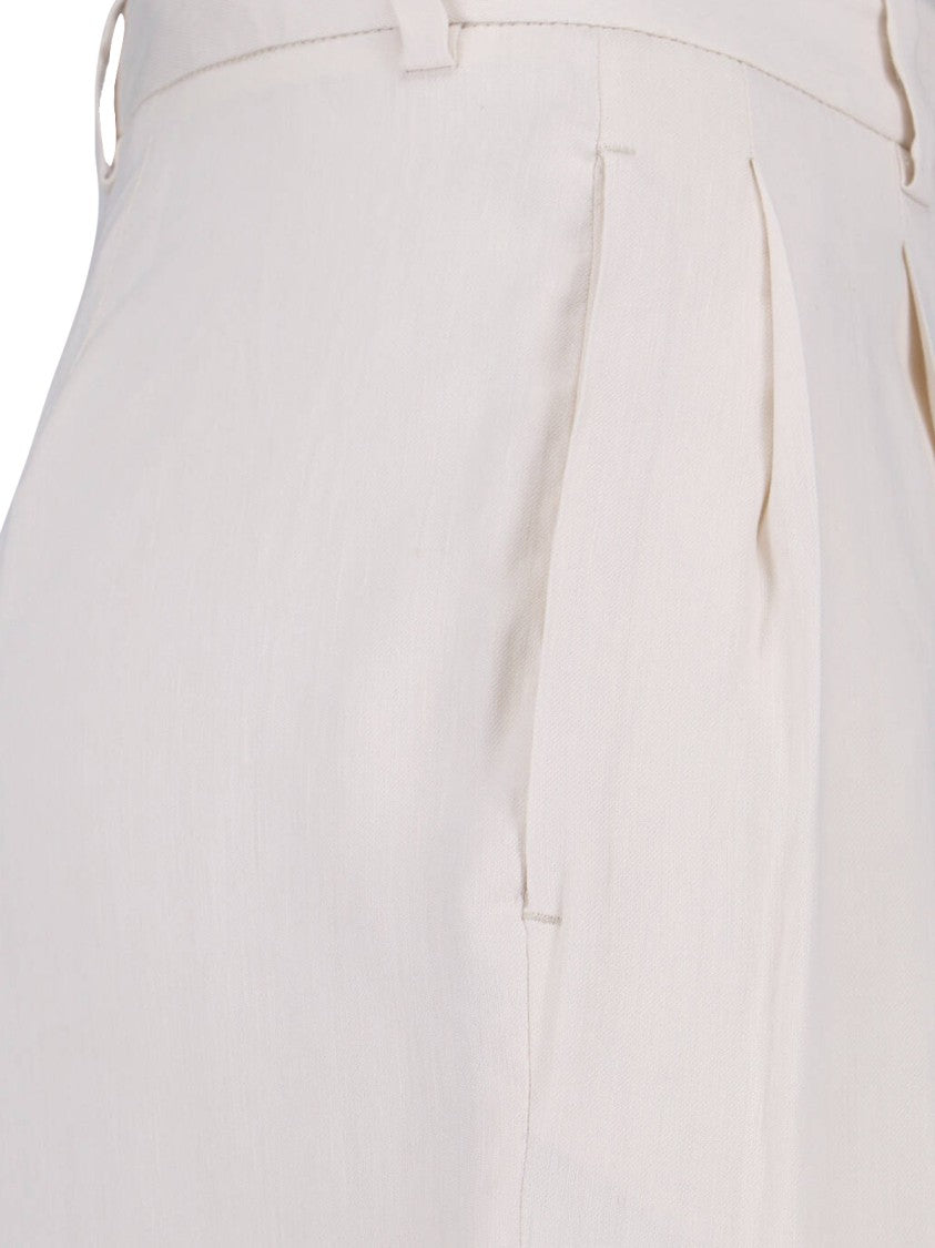 Lardini White Tailored Trousers