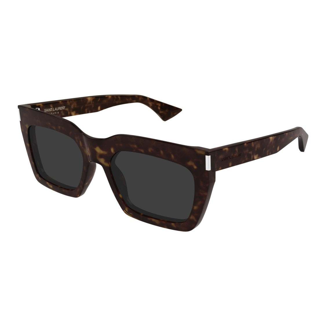 Saint Laurent Sl 810 Bold Rectangular Tortoiseshell Sunglasses