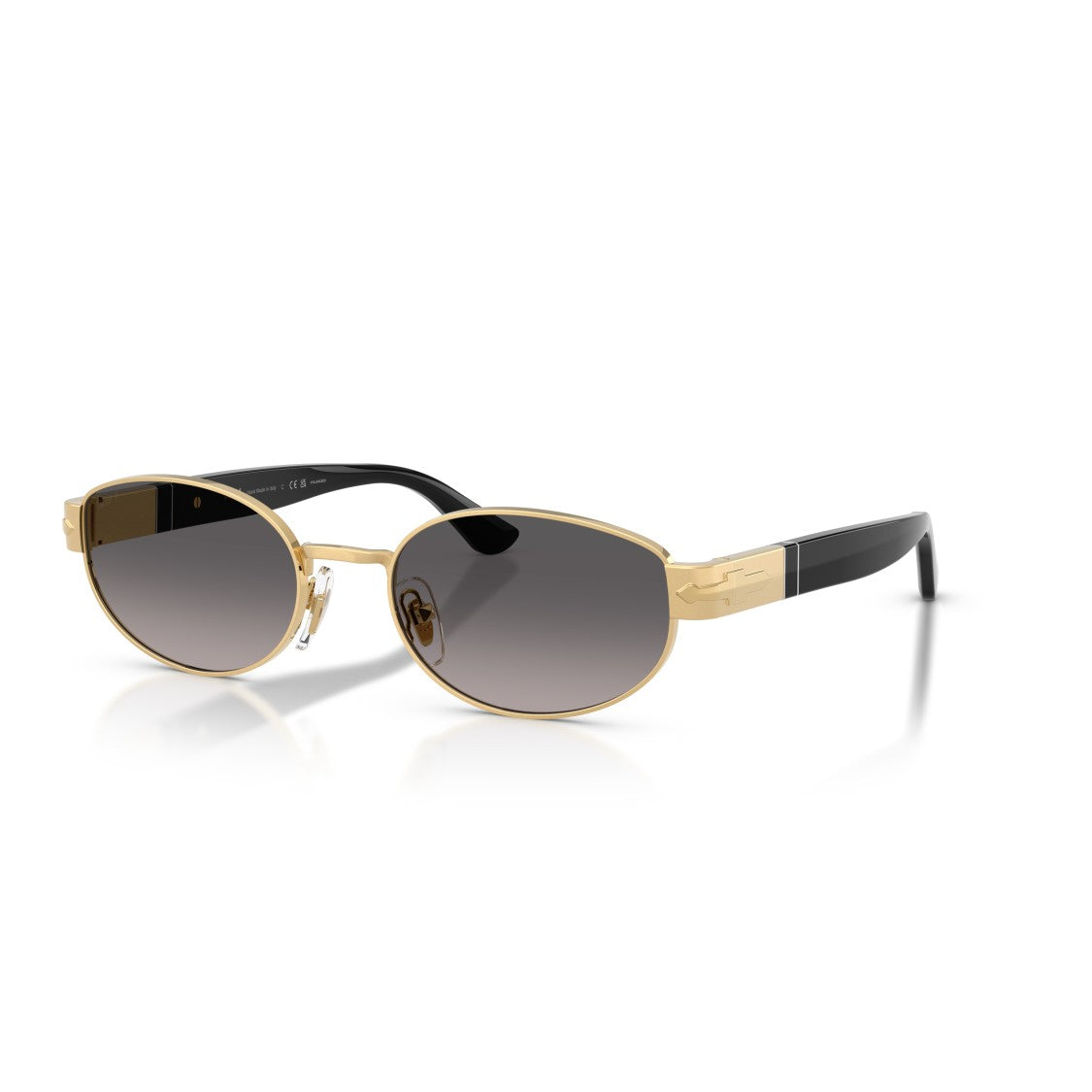 Persol Oval-Shaped Metal Frame Sunglasses With Gradient Lenses
