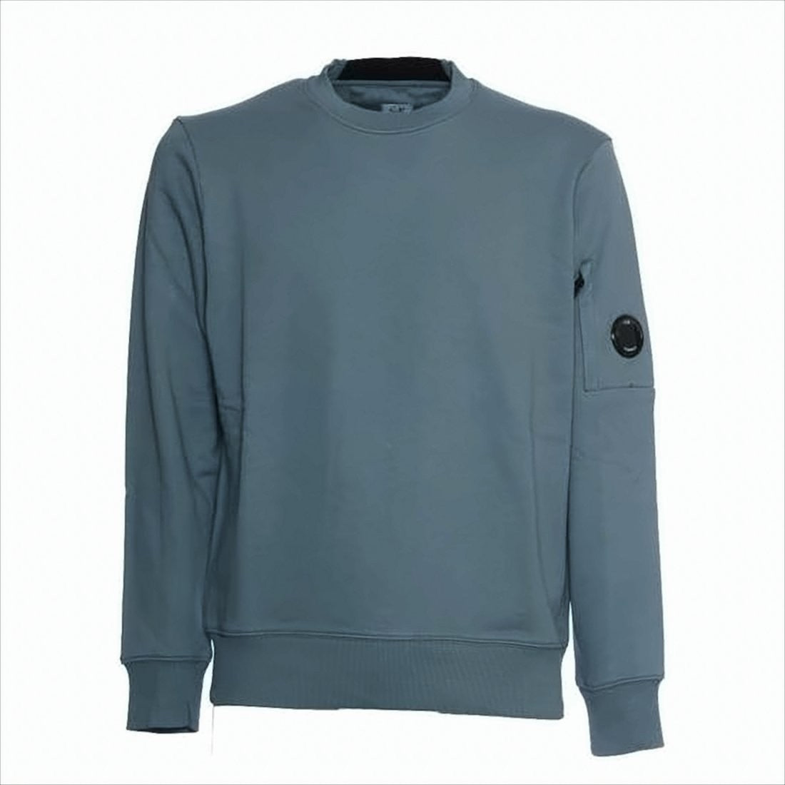 C.P. Company Long-Sleeve Blue Cotton Crew Neck Shirt