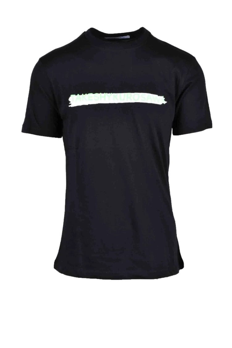 Takeshy Kurosawa Black Graphic Cotton T-Shirt