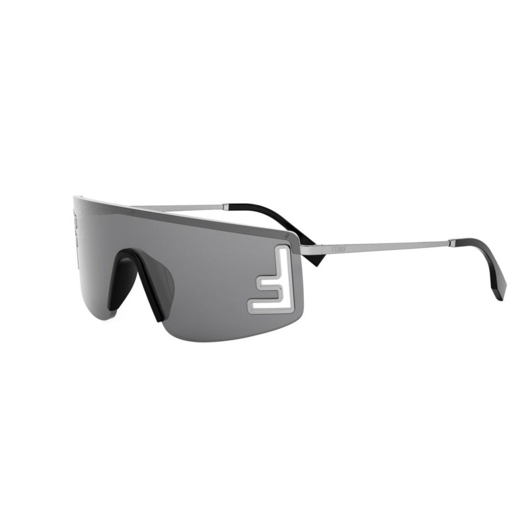 Fendi Fe40168u Wraparound Grey-Tinted Sunglasses