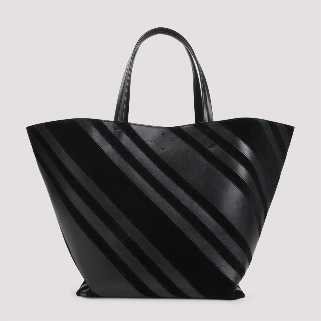 Phoebe Philo Basket Cabas Black Calf Leather Shoulder Bag