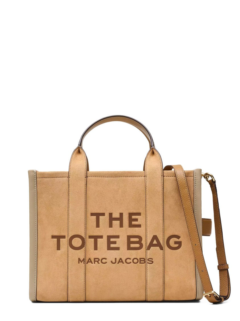 Marc Jacobs Medium Suede Cow Leather Tote With Structured Design