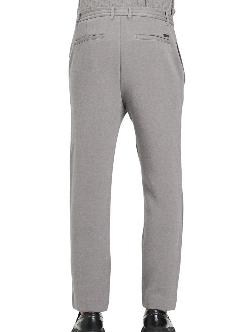 Armani Exchange Grey Slim-Fit Cotton-Blend Sweatpants