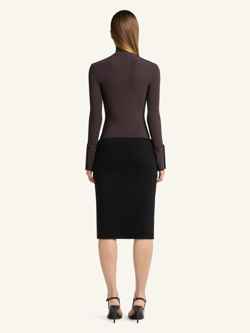 Courrèges Fitted Long-Sleeve High Neck T-Shirt
