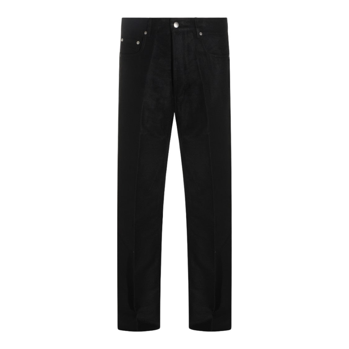 Rick Owens Straight-Leg Trousers With High Waist And Five-Pocket Design