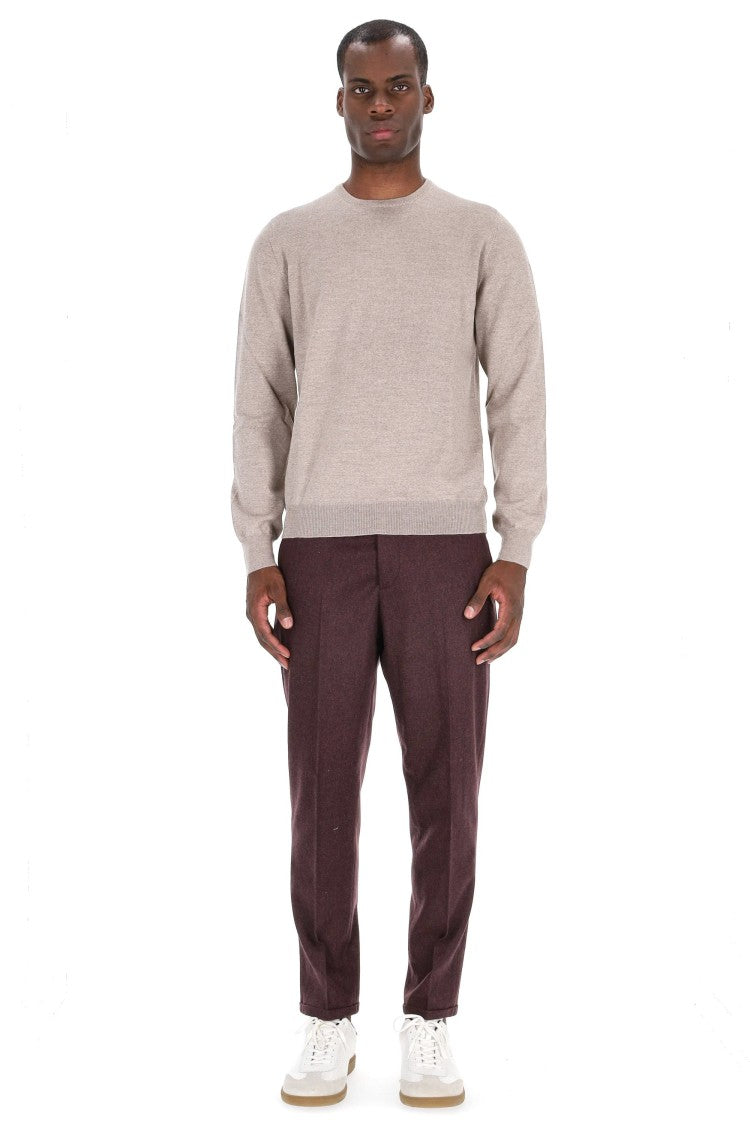 Barba Merino Wool Crewneck Sweater