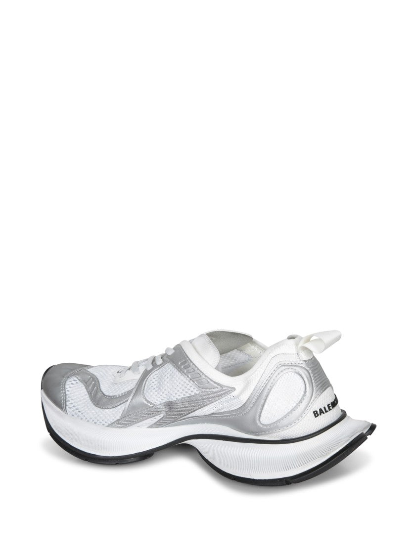 Balenciaga Futuristic White Sneakers With Sculpted Sole