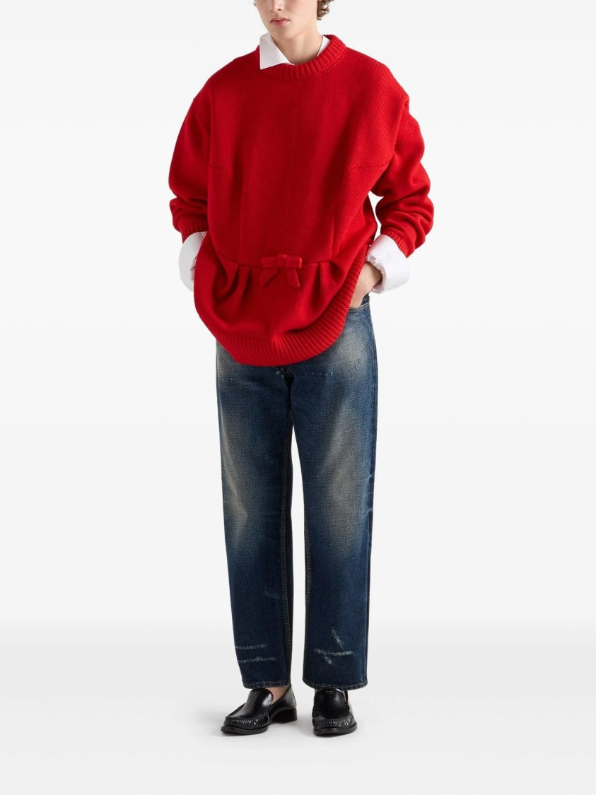Prada Medium Blue Relaxed-Fit Five-Pocket Jeans