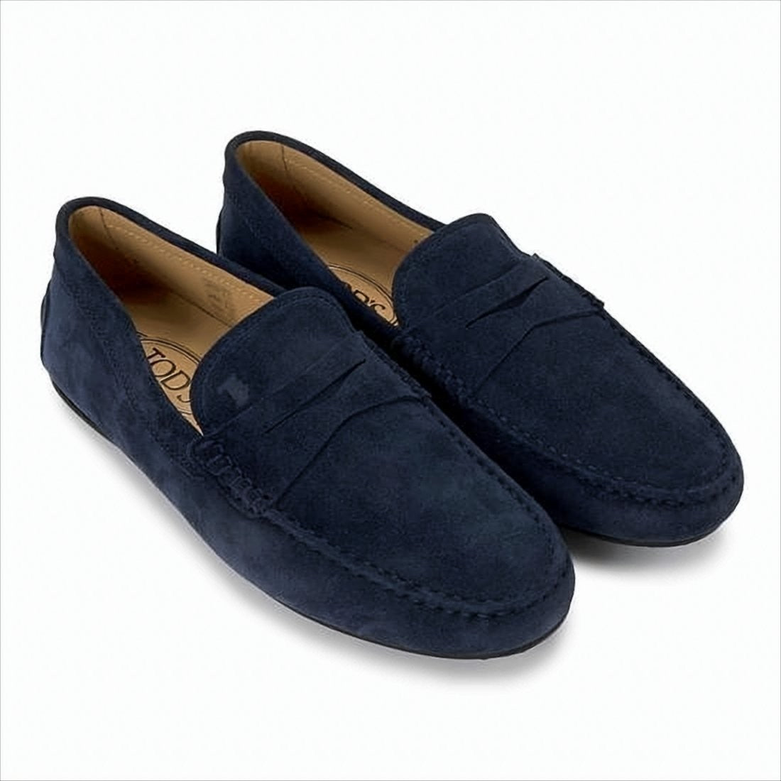 Tod's Suede Loafers With Classic Penny Strap Detail