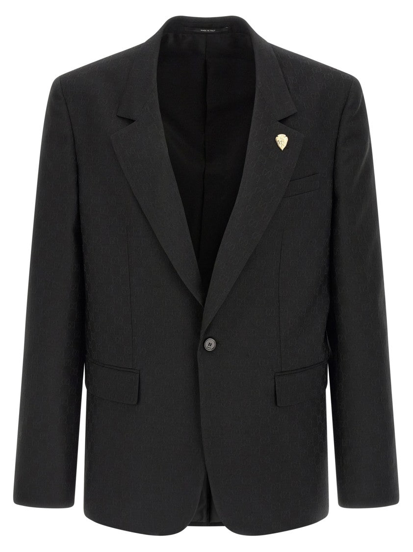 Gucci 'Gg' Canvas Blazer