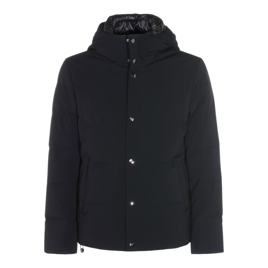 Montecore Padded Black Jacket With High Collar