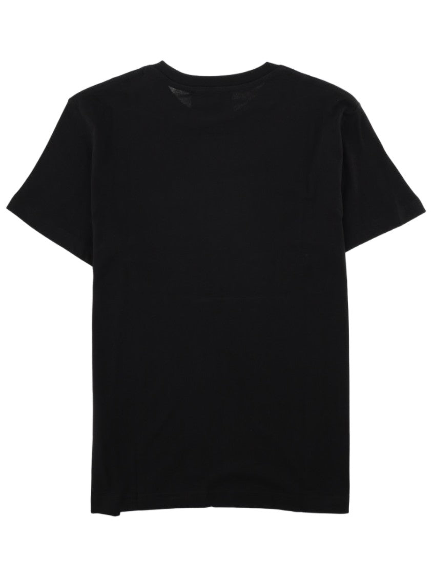 Versace Jeans Couture Baroque Graphic Black Cotton T-Shirt