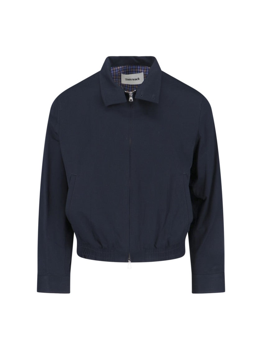 Tonywack Classic High Collar Black Zipper Jacket
